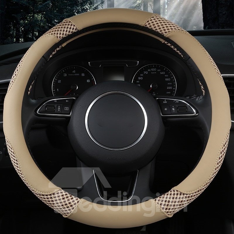 Sports Style Multi-Colored Embossing Pattern Anti-Slip Durable Breathable & Odor Free Steering Wheel Cover - Image 6