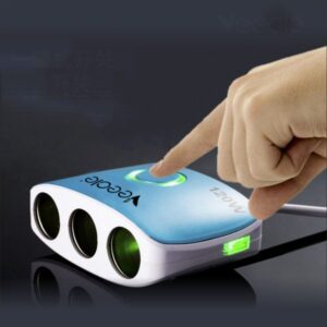 New Arrival Display Screen On-Board Cigarette Lighter Automobile Electronic Double USB Fast Charging Mobile Phone Charger