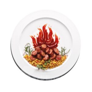 3D Delicious Dish Pattern Removable Mouse Pad Desk Stickers