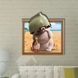 Staying Adorable Dog 3D Wall Sticker