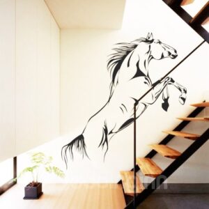 Galloping Horses Wall Sticker Living Room Staircase TV Background Stickers