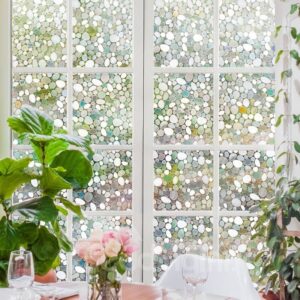 Colorful Stones Window Film No-glue Changing by Sunshine