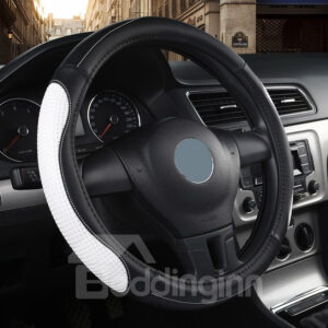 Anti-skid Wear-resistant Dirt-resistant Durable And Breathable Not Hurt Hands Sport Style Color Block PVC Steering Wheel Cover