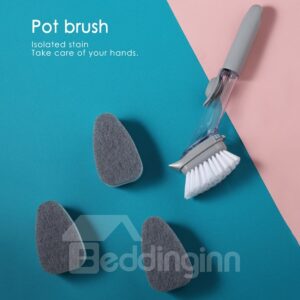 Creative Sponge Brush Long Handle Automatic Liquid Pot Brush