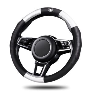 Car Steering Wheel Cover with Leather Nails Anti-Slip Design - Universal Fit