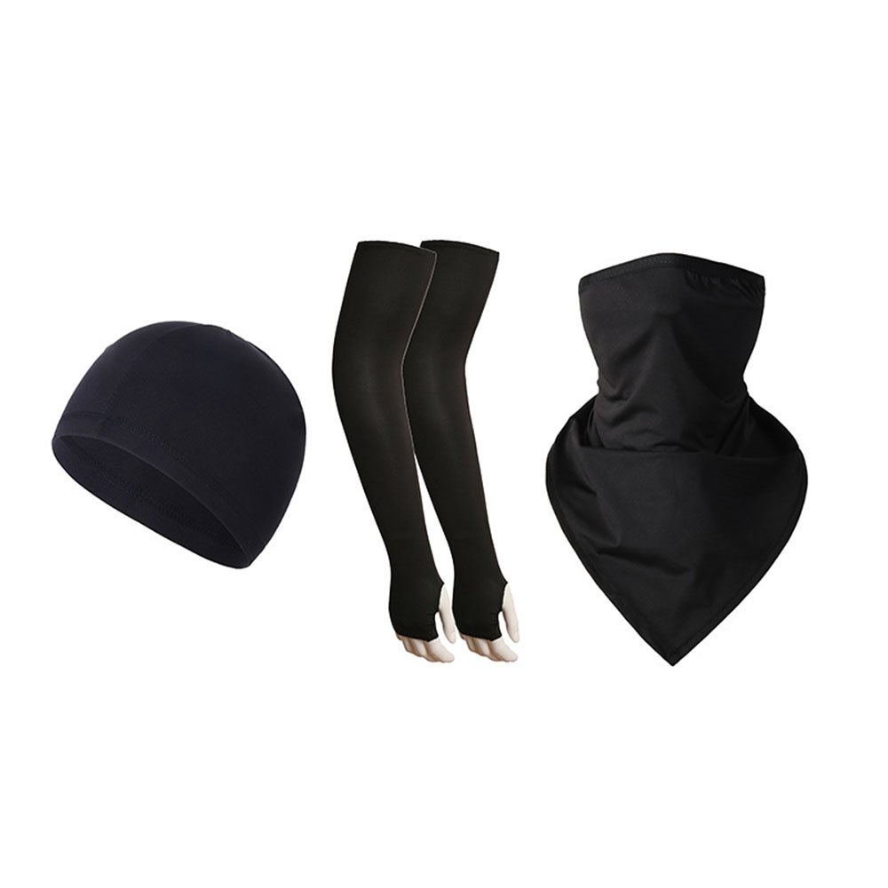 3Pcs/Set Cooling Earloops Bandana & Arm Sleeve & Helmet Liner Cap For Men Women Motorcycle Cycling Outdoors Sports - Image 5