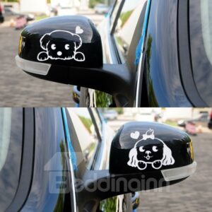 The Lovely Dogs Car Rear Mirrors Sticker