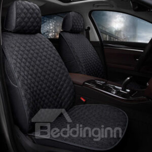 Luxury Woven Flax Material Luxury Series With Pillows Custom Fit Car Seat Covers