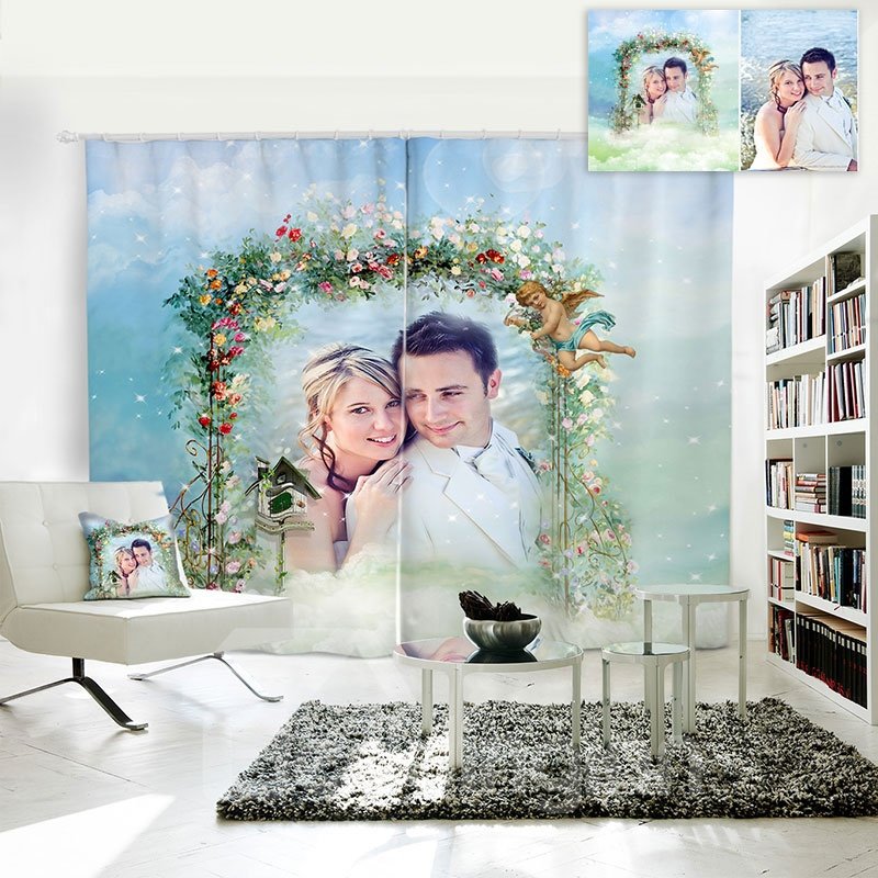 3D Personal Picture Customization Creative Polyester Curtain - Image 12