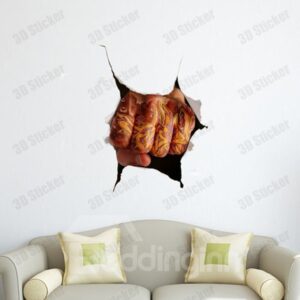 Stunning Creative 3D Fist Wall Sticker