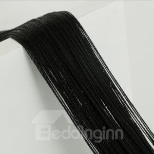 Pure Black/Gray String Curtain Room Divider Door Decoration
