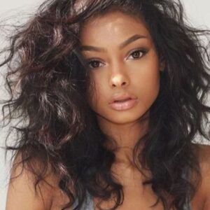 Capless Women Synthetic Hair Wavy 120% 22 Inches Wigs Heat Resistant Natural Looking Daily Party Wigs Cosplay Wigs with Natural Bangs with Free Wig Cap