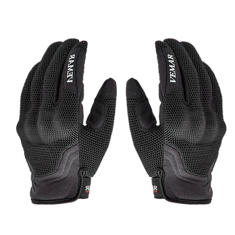 A Pair Breathable Motorcycle Gloves Polyester Fiber Shield Fall-Proof All-Finger Gloves Protect Hands - Image 5