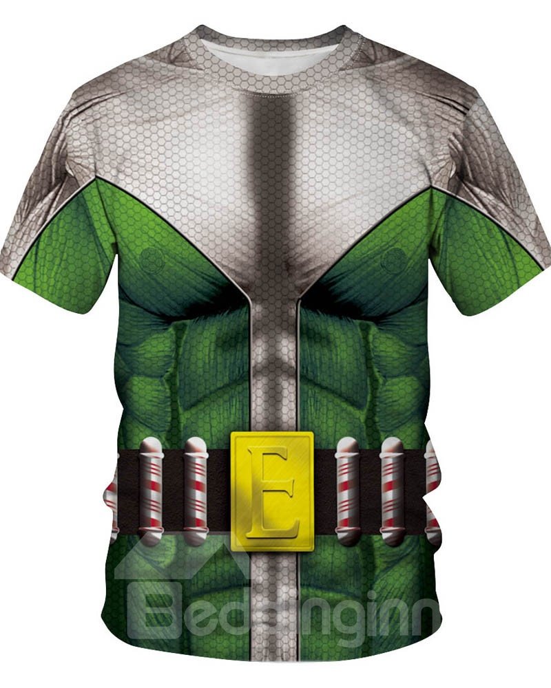 Christmas Casual Style Unisex Round Neck 3D T-Shirt