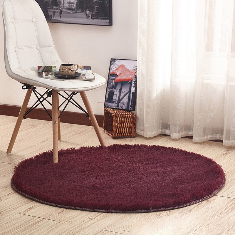Fluffy Shaggy Large Rugs Anti-Slip Round Soft Carpet Mat Floor Living Room Bedroom Rug - Image 64