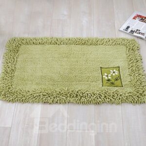 Contemporary Home Decor Solid Color Bath Rug