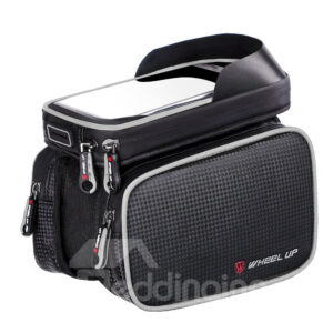 Rectangle PU Rainproof Unisex Sunshade High Capacity Top Tube Bag