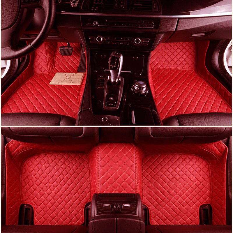 Top-notch Custom-Made Grid Line Design Onefold Color Custom Fit Car Floor Mats - Image 2