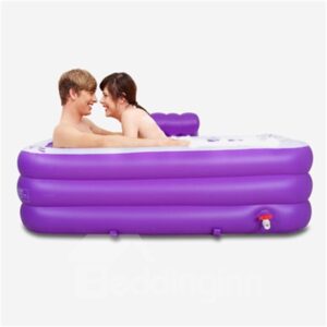 Romantic and Elegant Multi-Function Design Removable Coverd Inflatable Couples Bathtub