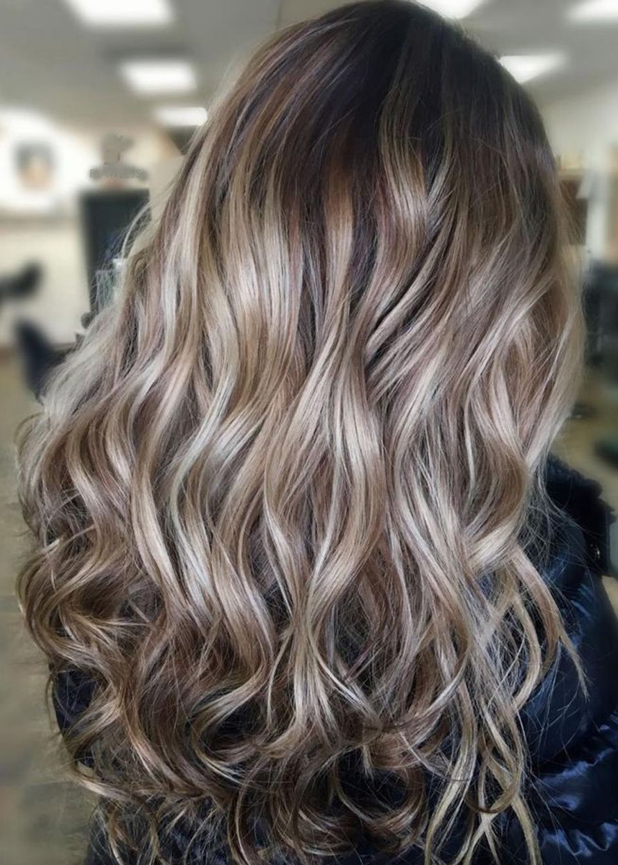 Long Curly Layered Hairstyle with Full Fringe Synthetic Capless Women Wigs 24 Inches - Image 32