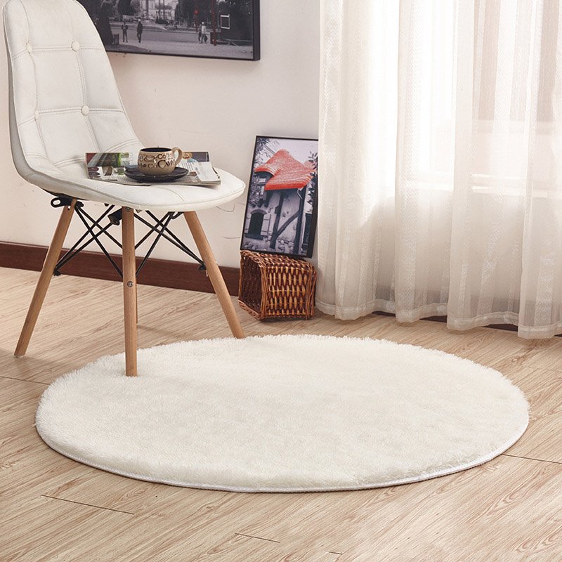 Fluffy Shaggy Large Rugs Anti-Slip Round Soft Carpet Mat Floor Living Room Bedroom Rug - Image 14
