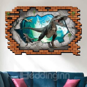 Unique Design Jurassic Period Dinosaur Pattern 3D Wall Stickers