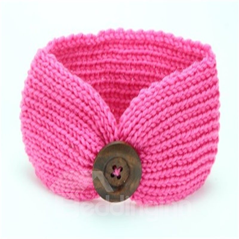 Button Decoration Acrylic Simple Multi-Color 1-Piece Baby Hair Band - Image 9