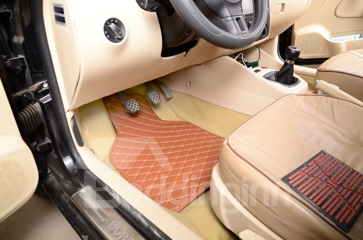 Plain Pattern PVC Material Waterproof Custom Fit Car Floor Mat - Image 4