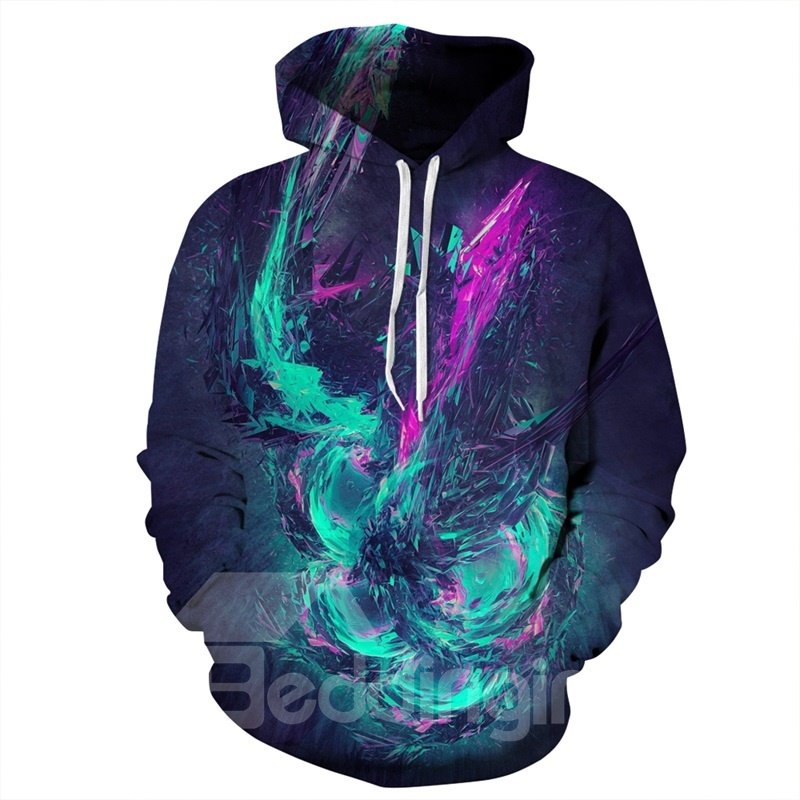 Soft Long Sleeve Personalized Myth Wonderland Fantasy Pattern 3D Painted Hoodie - Image 4