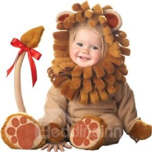 Lion Shaped Tail Decoration Polyester Brown Baby Costume