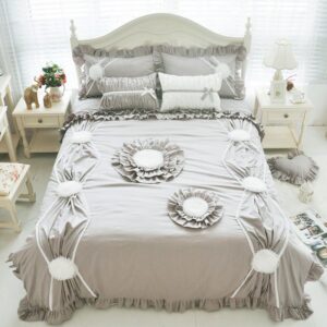 Princess Four-Piece Sheet Set 100% Cotton Bedding Sets Endurable Skin-friendly Full Queen