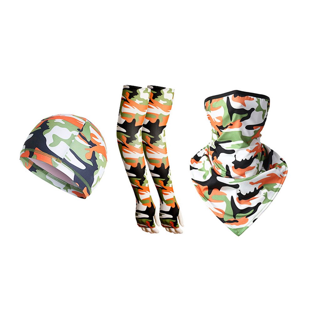 3Pcs/Set Cooling Earloops Bandana & Arm Sleeve & Helmet Liner Cap For Men Women Motorcycle Cycling Outdoors Sports - Image 4