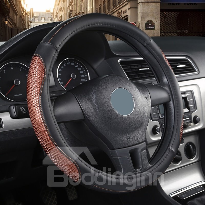 Anti-skid Wear-resistant Dirt-resistant Durable And Breathable Not Hurt Hands Sport Style Color Block PVC Steering Wheel Cover - Image 6