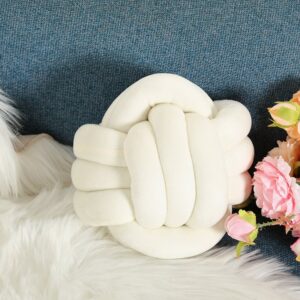 Creative Pillow Hand-woven Round Ball Pillow Home Decoration Plush Knotted Ball Pillow