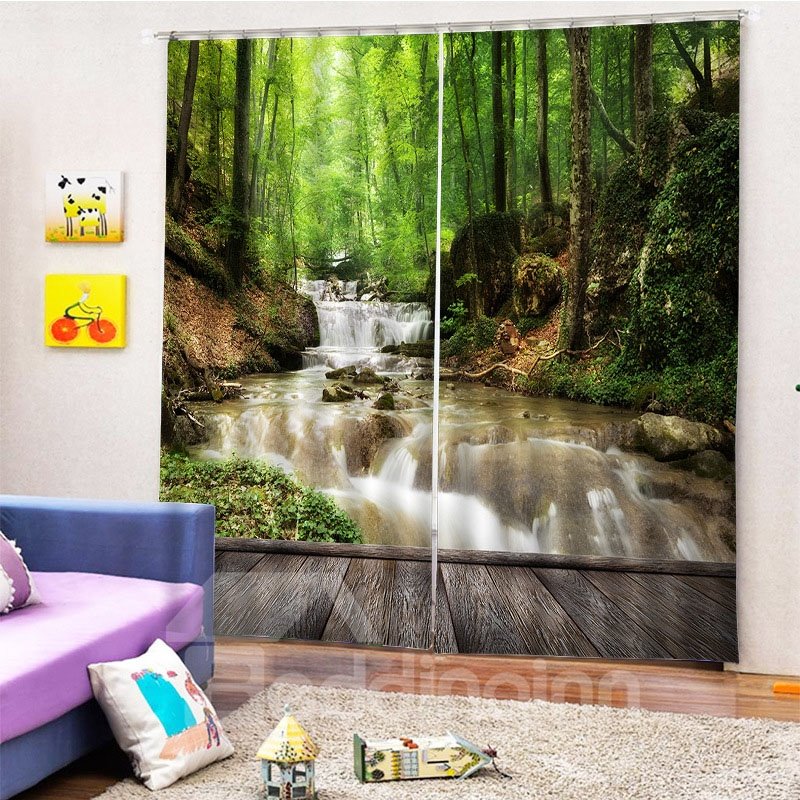 Beddinginn 3D Beautiful Trees Decoration Curtain Modern Curtains/Window Screens - Image 7