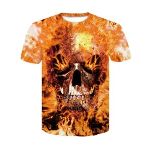 Casual Cool 3D Venom Print Loose Men's Round Neck T-shirt with Comfortable Breathable Fabric