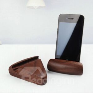 European Style Multifunction Black Walnut Mobile Phone Holder