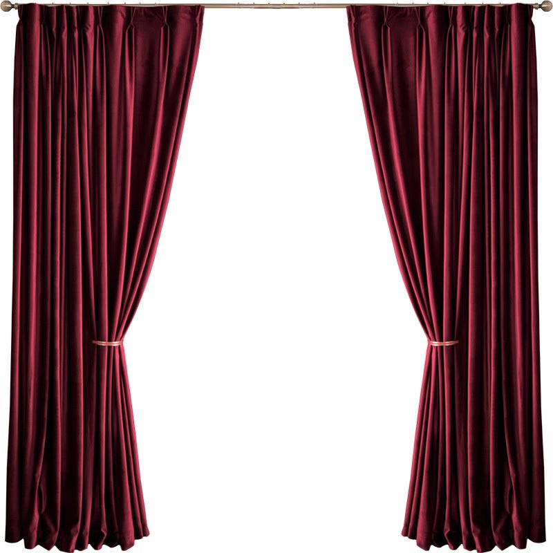 Velvet Window Curtains Plain Red Dark Green Shading Curtains Double Pinch Pleat Blackout Curtains Custom 2 Panels Drapes for Living Room Bedroom Decoration - Image 17