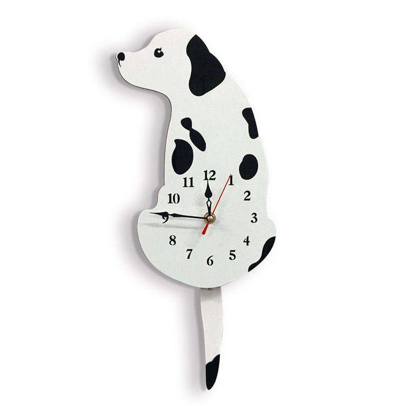 Creative Animal Wall Clock Acrylic Dog Clock Beautiful Decorative Wall Clock Mute Sweep Seconds Wall Clock - Image 2
