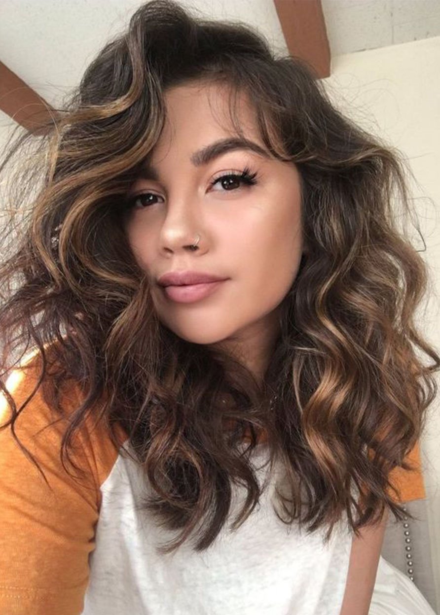 Women's Ombre Brown Natural Looking Synthetic Hair Wigs Blonde Lace Front Wigs 24Inches - Image 13