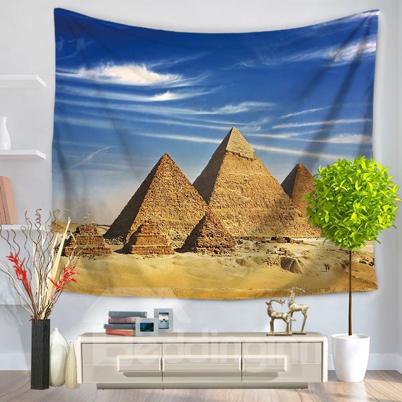 World Wonders The Pyramids of Egypt Decorative Hanging Wall Tapestry - Image 2