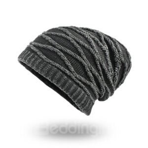 Winter Plus Velvet Warm Rhombus Head Men's Outdoor Hat ?