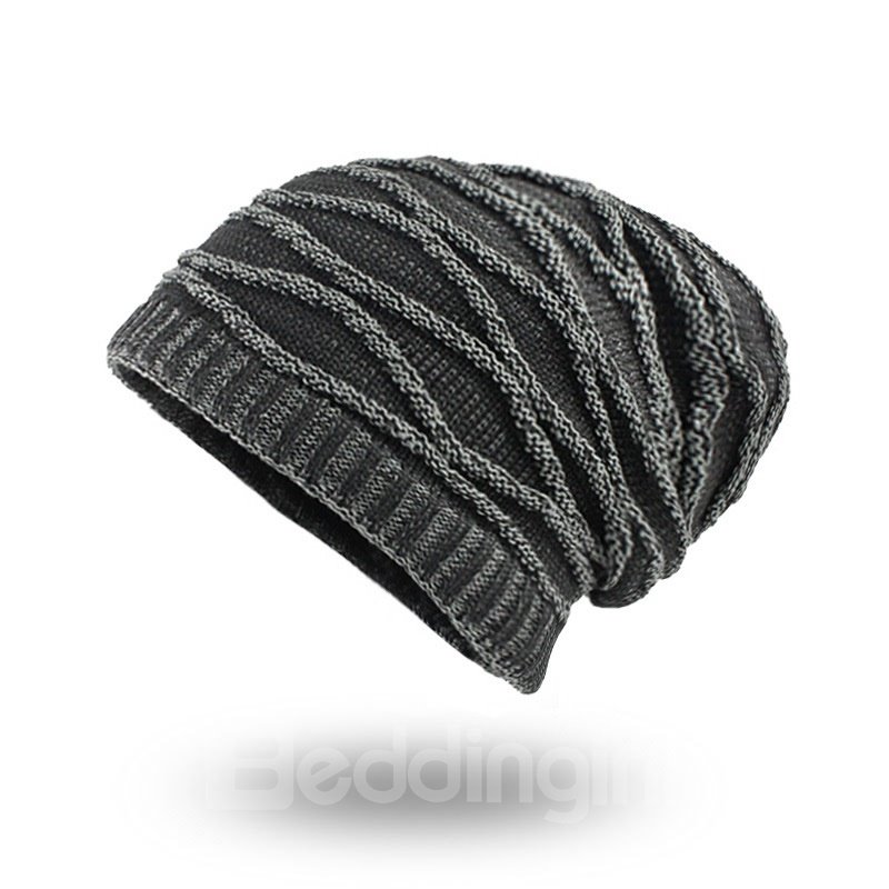 Winter Plus Velvet Warm Rhombus Head Men's Outdoor Hat ?