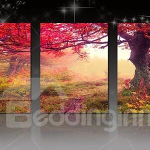 Wonderful Large Tree in Forest 3-Panel Canvas Wall Art Prints