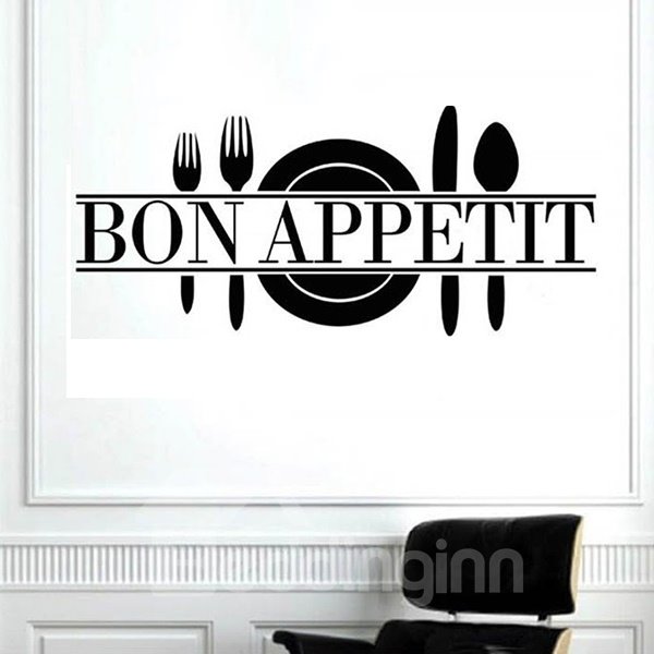 Words Kitchen Dining Room Bon Appetit Removable Wall Stickerr