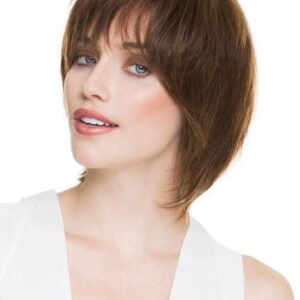 Women's Short Bob Hairstyle Slik Straight Human Hair Capless 120% 10 Inches Wigs