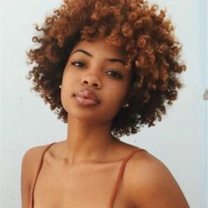 Women Afro Curly 12 Inches 120% Wigs