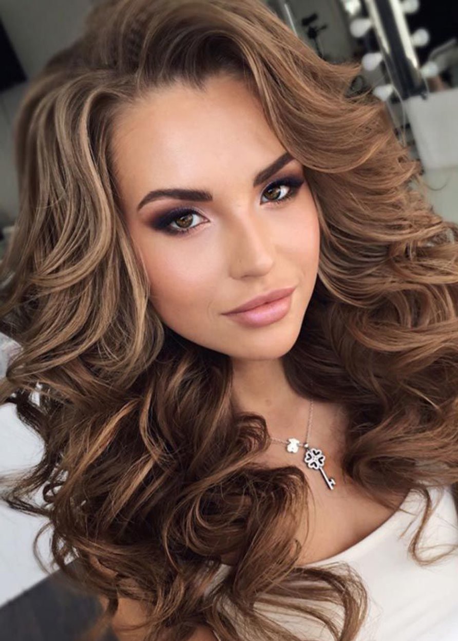 Women's Long Length Big Curly Layered Hairstyle Synthetic Capless Wigs 24 Inches - Image 31