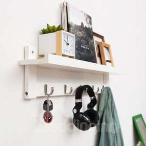 Wood Material Simple Style Multifunctional Decoration Holder Wall Shelves