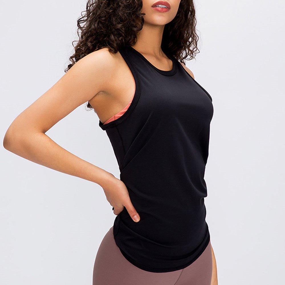 Women¡¯s Open Back Loose Fit Workout Tops Backless Short Sleeve Yoga Top Gym Exercise Crop Tank Tops - Image 15
